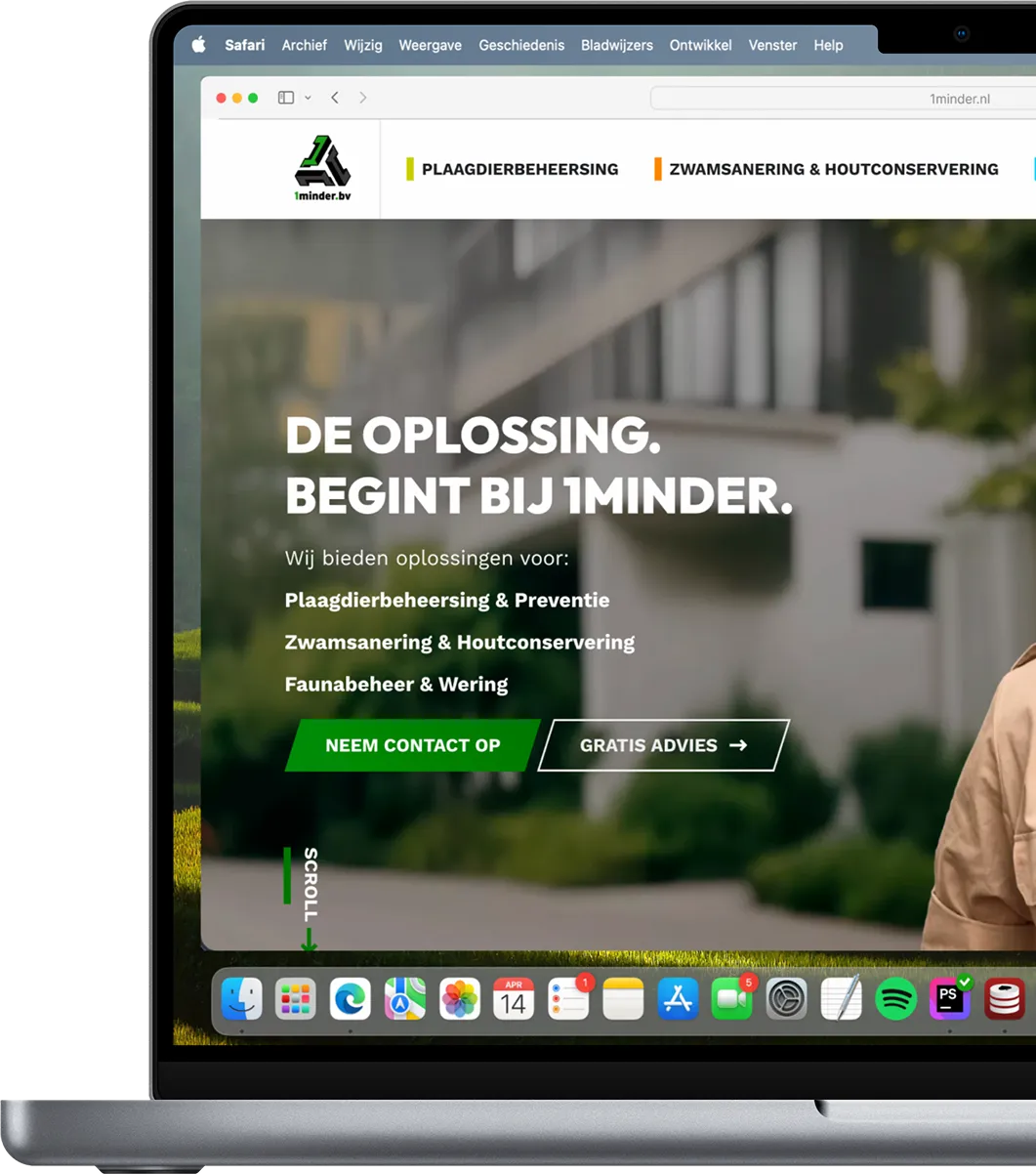 Nieuwe website met ontwerp op maat